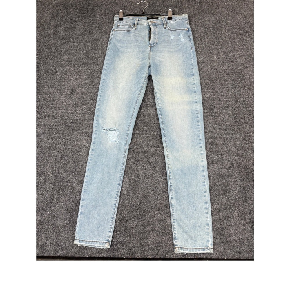 Banana Republic Skinny Jeans Womens 27/4 Light Blue Distressed High Rise